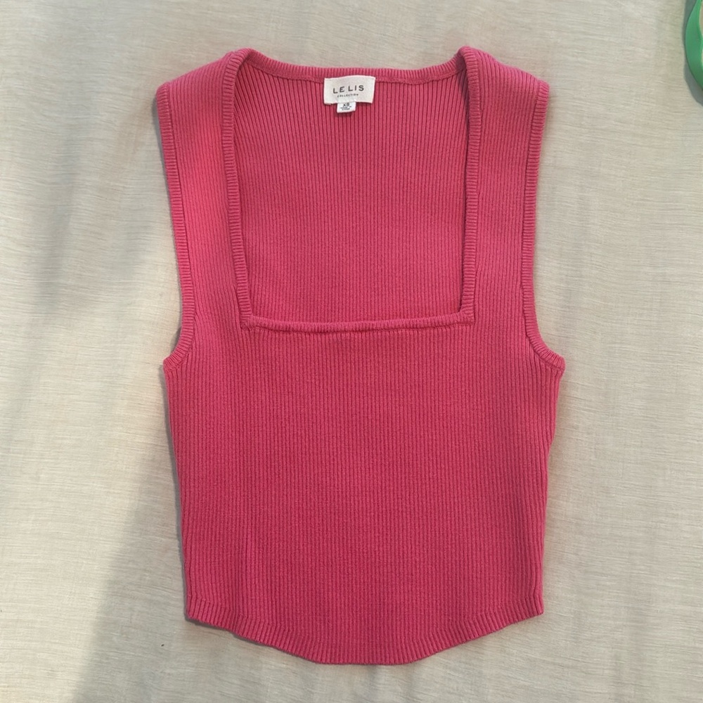 Hot pink crop top